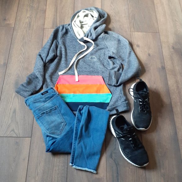 Purusha People Tops - Purusha People | Retro Flower Power Cowl Hoodie